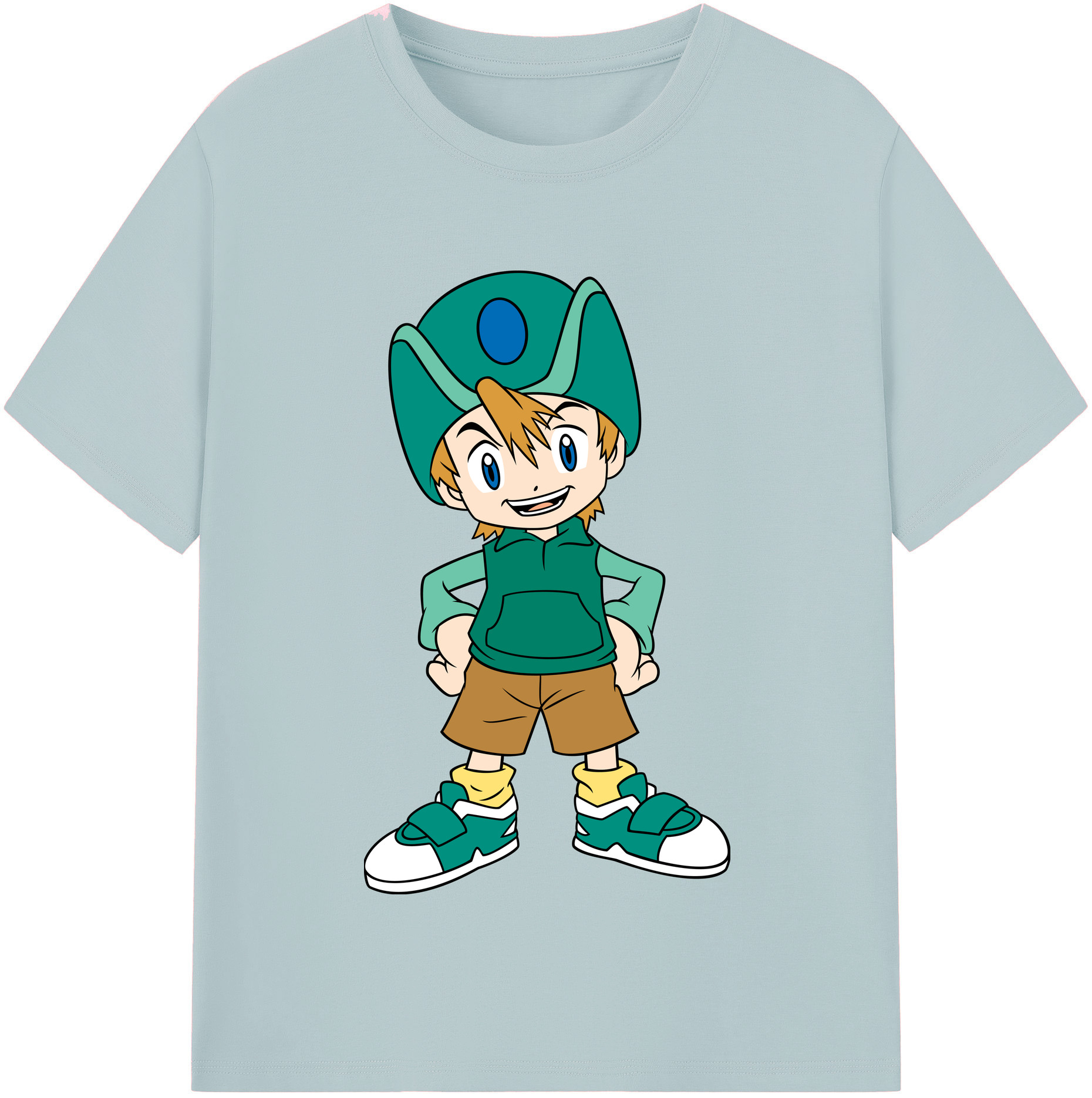 （画像用） Digimon デジタルモンスター/デジモン 綿100％半袖Tシャツ（フロントプリント）